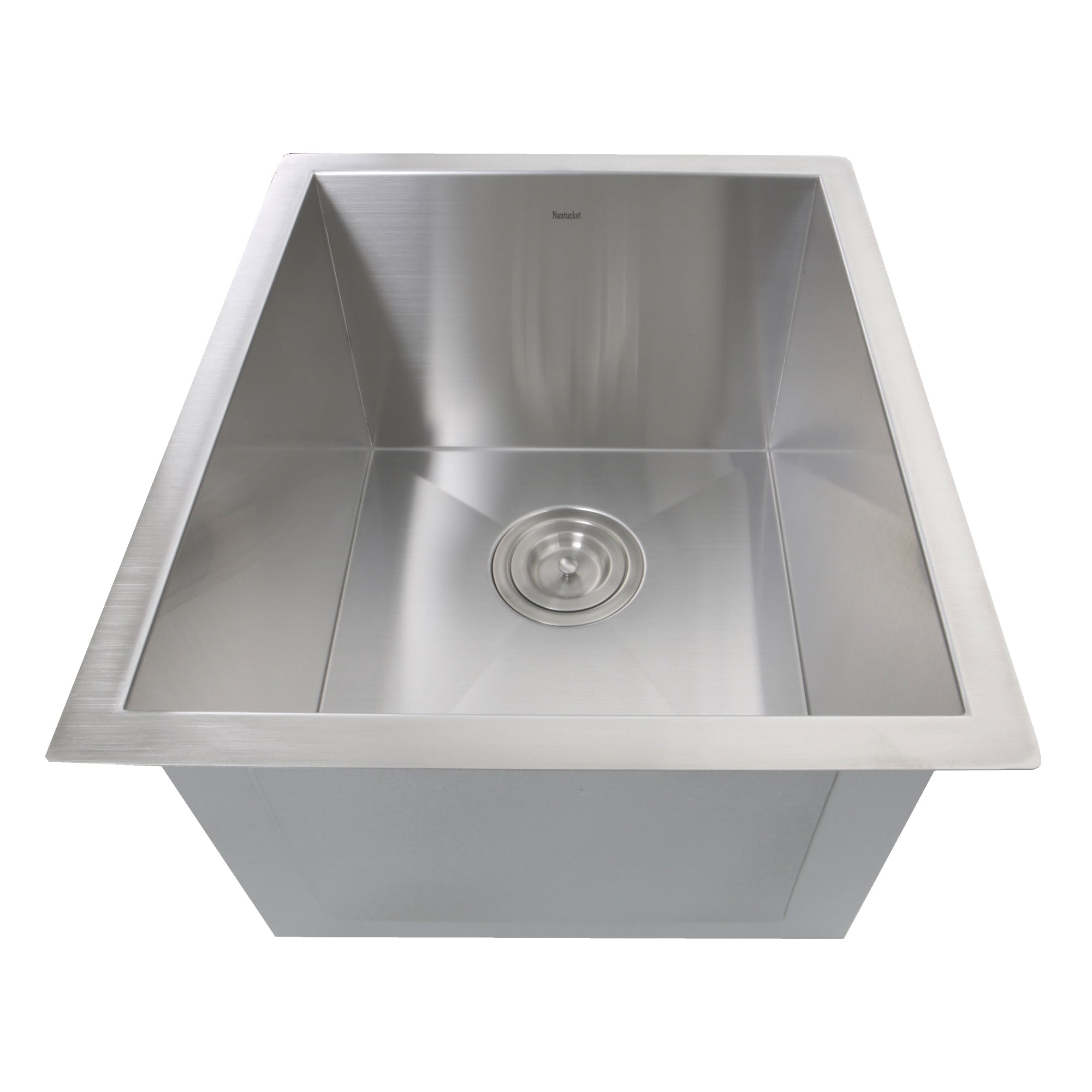Nantucket Sinks 15" Pro Series Rectangle Undermount Zero Radius Stainless Steel Bar Prep Sink