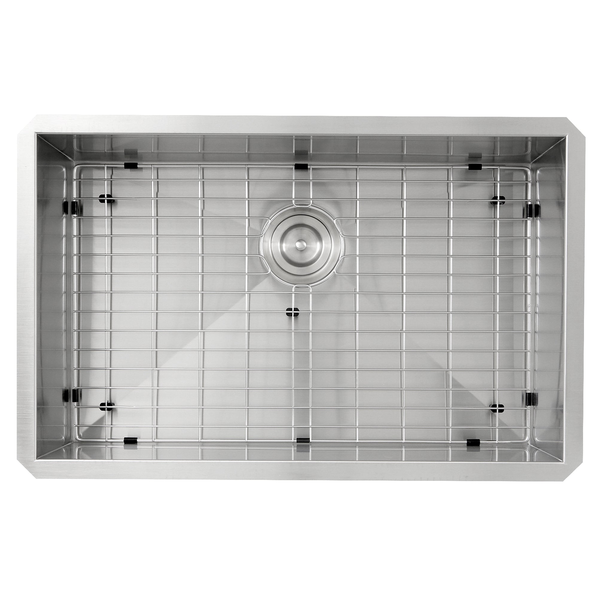 Nantucket Sinks ZR2818-16 - 28" Pro Series Large Rectangle Single Bowl Undermount Zero Radius Stainless Steel Kitchen Sink