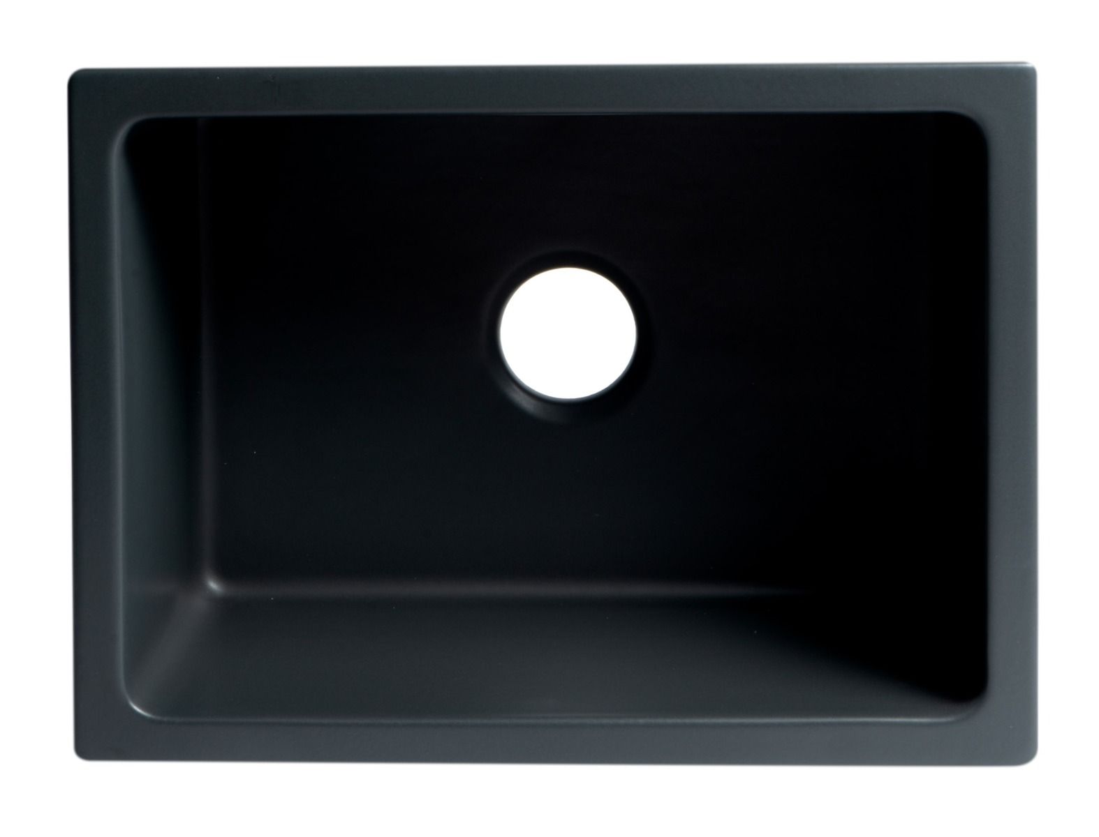 ALFI 24" Matte Black Reversible Smooth/Fluted Single Bowl Fireclay Farm Sink