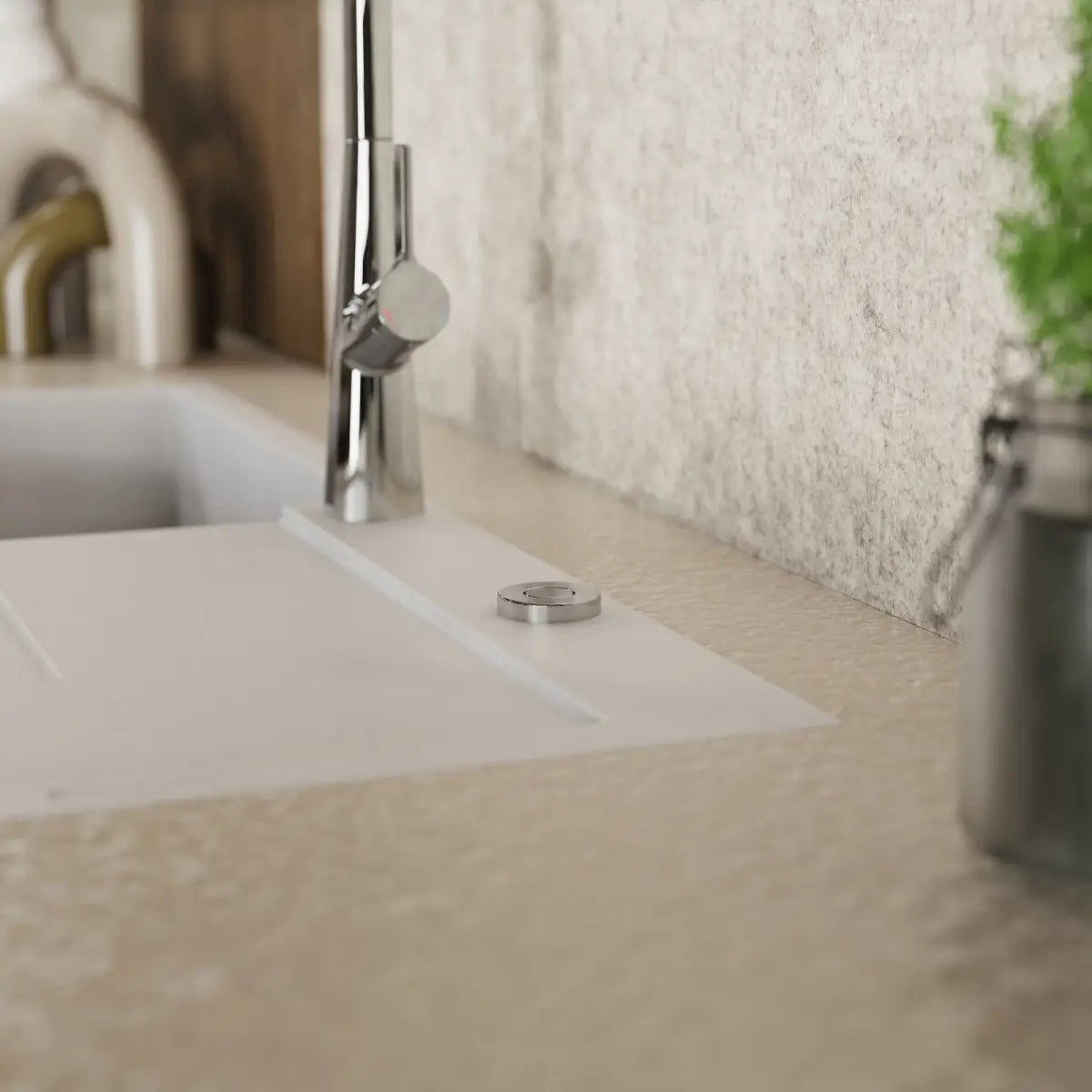 Wasserwerk Garbage Disposal Air Switch in Chrome