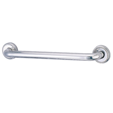 Laurel 12" Brass ADA Grab Bar in Polished Chrome  