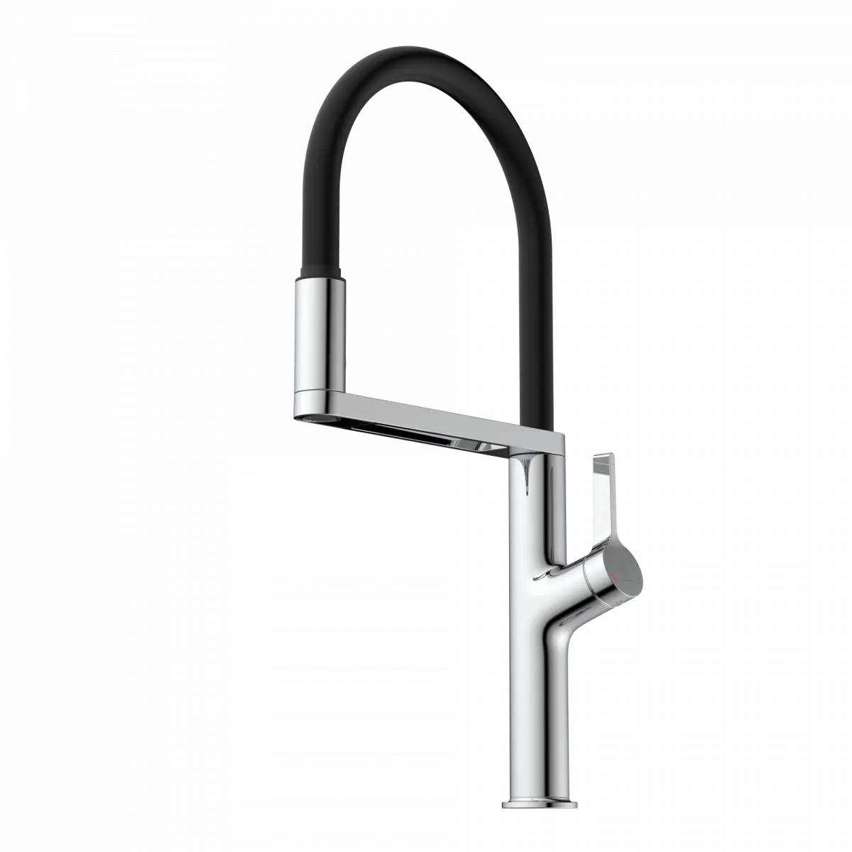 Wasserwerk Single Hole Pull Down Kitchen Faucet in Chrome