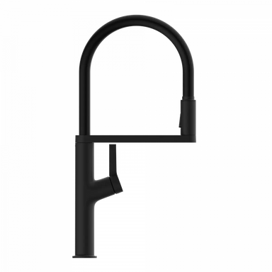 Wasserwerk Single Hole Pull Down Kitchen Faucet in Matte Black-DirectSinks