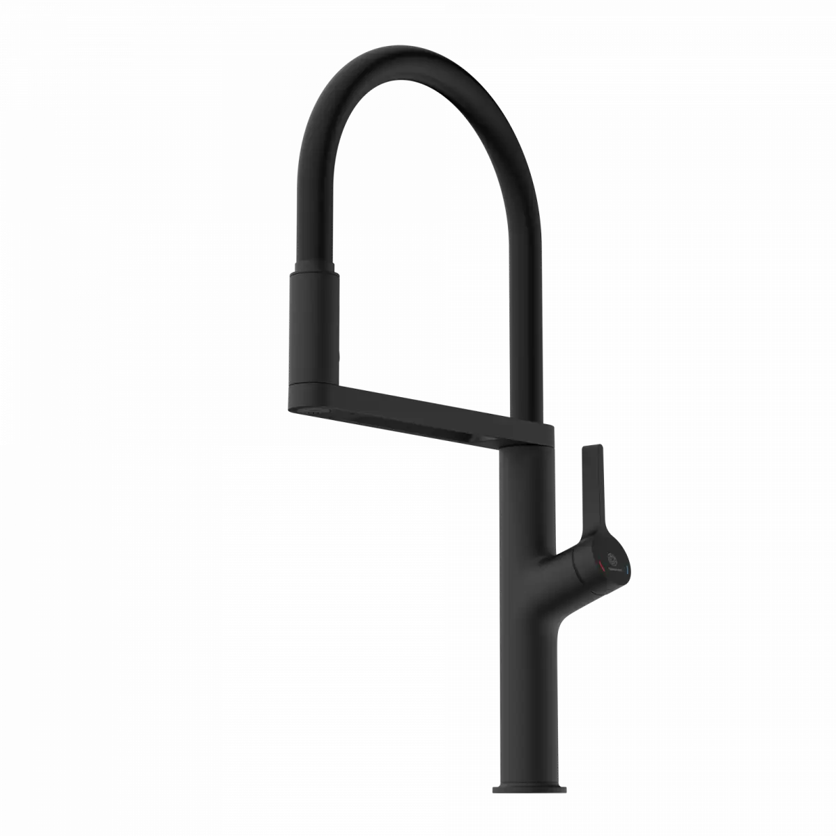 Wasserwerk Single Hole Pull Down Kitchen Faucet in Matte Black-DirectSinks