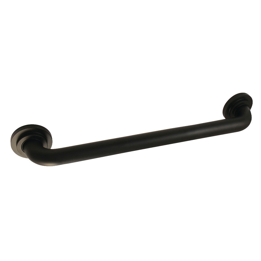 Manhattan 18" Brass Decorative Grab Bar in Matte Black  