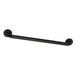 Laurel 24" Brass Decorative Grab Bar in Matte Black  