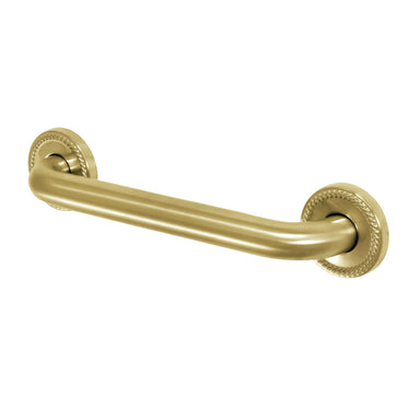Laurel 12" Brass ADA Grab Bar in Brushed Brass  
