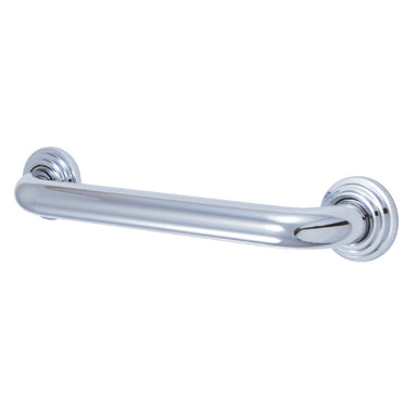 Milano 12" Brass Decorative Grab Bar in Polished Chrome  