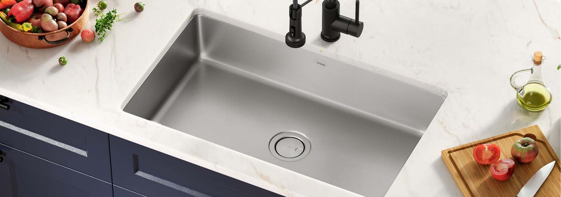 Antibacterial Sinks from Dex Collection by KRAUS