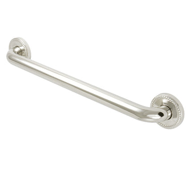 Laurel 18" Brass Decorative Grab Bar in Polished Nickel  