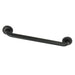 Laurel 18" Brass Decorative Grab Bar in Matte Black  