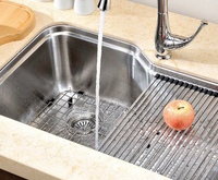 Dawn DSU3118 33" 16 Gauge Undermount Single Bowl Stainless Steel Kitchen Sink with Accessory Ledge