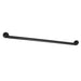 Milano 36" Brass Grab Bar in Matte Black   