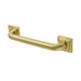 Claremont 12" Brass Decorative Grab Bar in Brushed Brass  