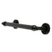 Templeton 12" Brass Decorative Grab Bar in Matte Black  