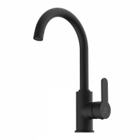 Wasserwerk Curved Bar Faucet in Matte Black