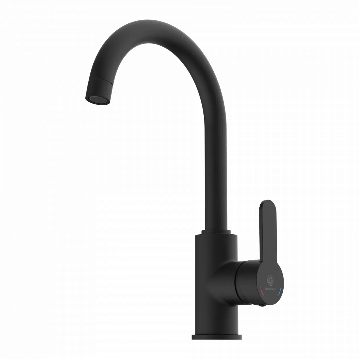 Wasserwerk Curved Bar Faucet in Matte Black