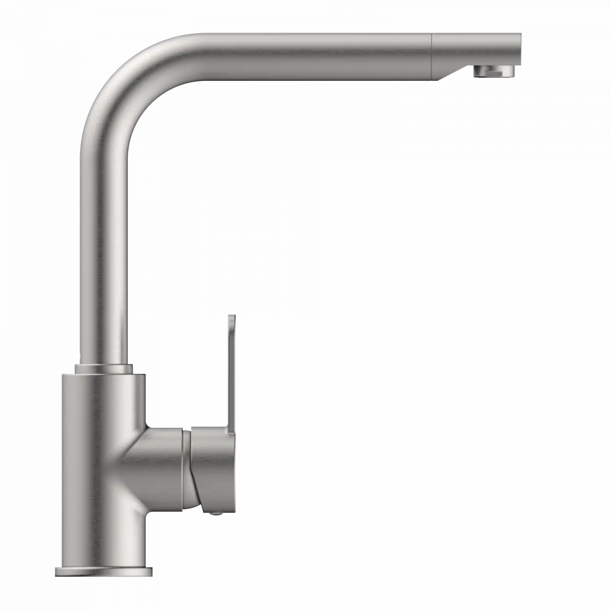 Wasserwerk Felis Single Hole Straight Kitchen Faucet in Brushed Nickel