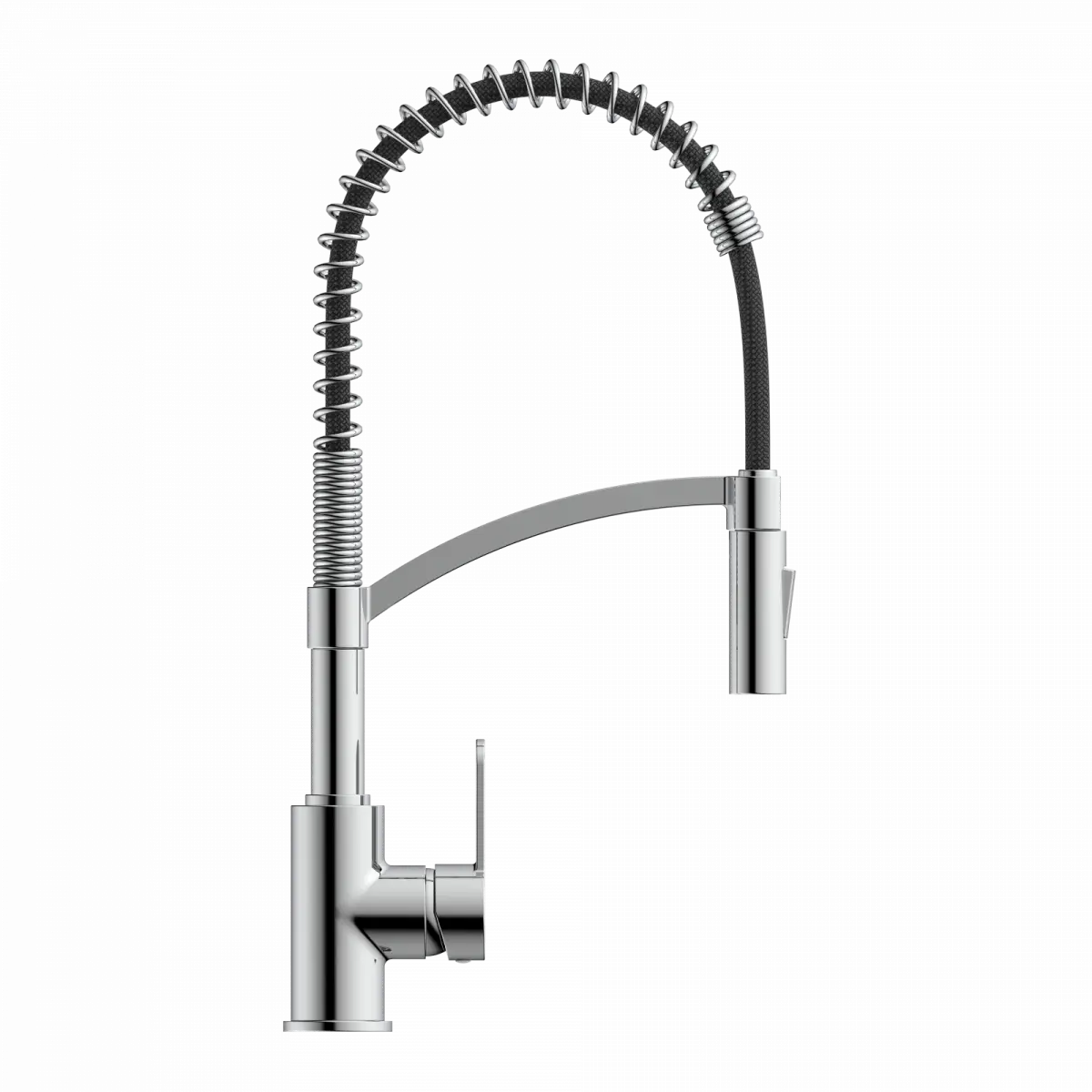 Wasserwerk Single Hole Pull Down Kitchen Faucet in Chrome-DirectSinks