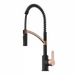 Wasserwerk Single Hole Pull Down Kitchen Faucet | Matte Black & Rose Gold-DirectSinks