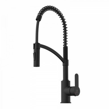 Wasserwerk Single Hole Pull Down Kitchen Faucet in Matte Black-DirectSinks