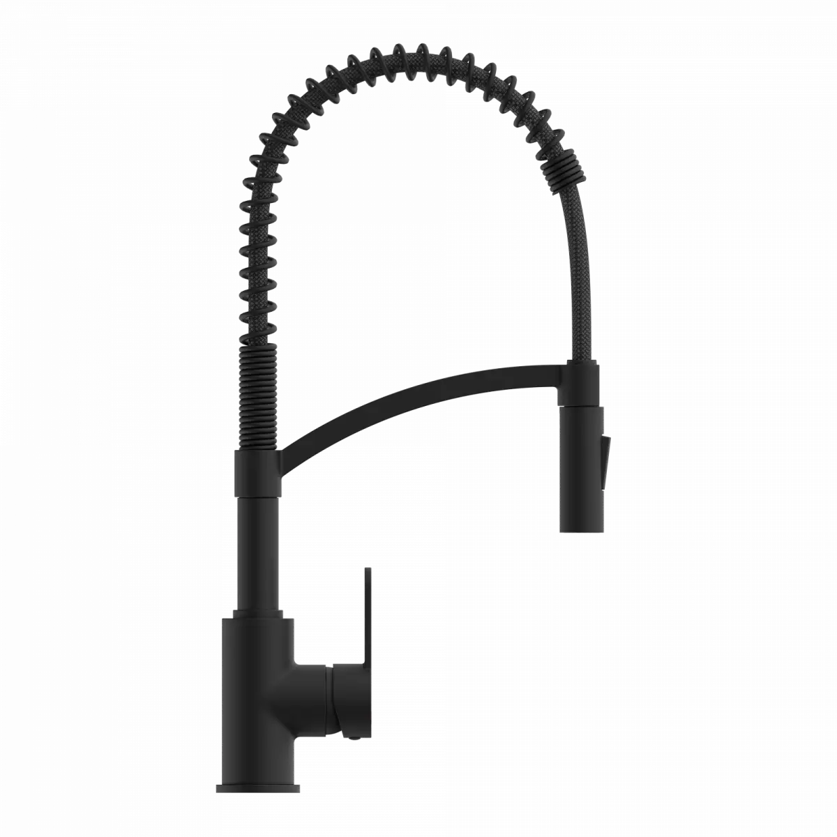 Wasserwerk Single Hole Pull Down Kitchen Faucet in Matte Black-DirectSinks