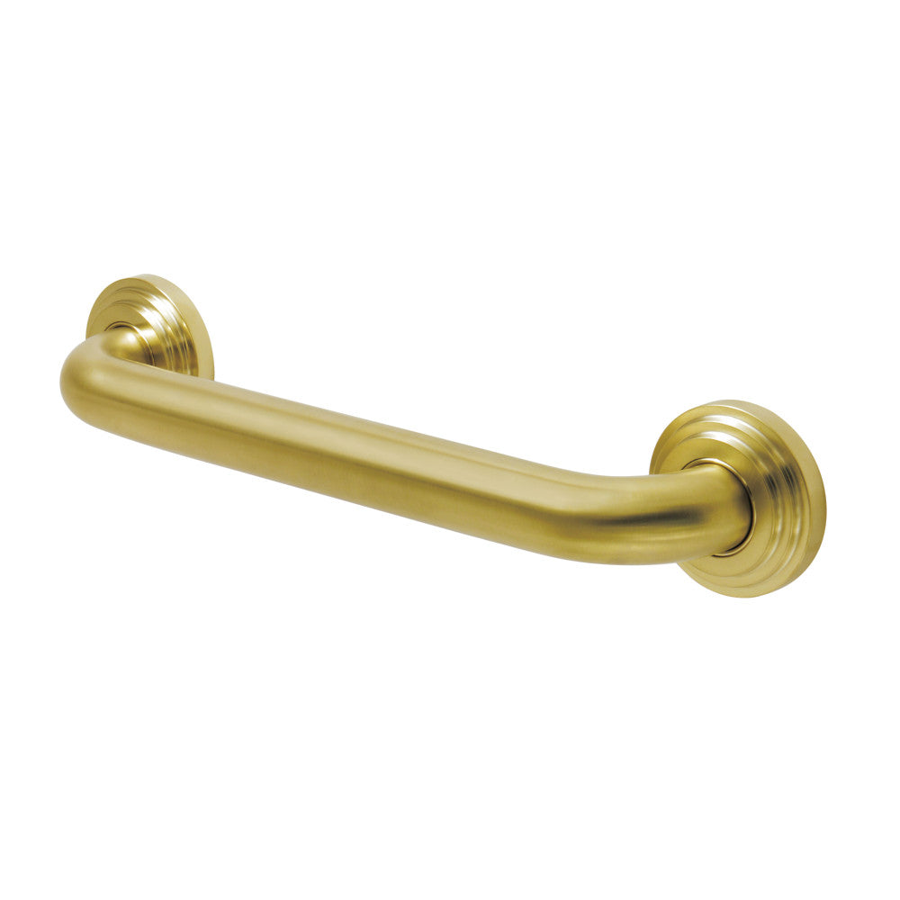 Milano 12" Brass Decorative Grab Bar in Brushed Brass  