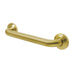 Milano 12" Brass Decorative Grab Bar in Brushed Brass  