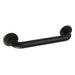 Milano 12" Brass Decorative Grab Bar in Matte Black  