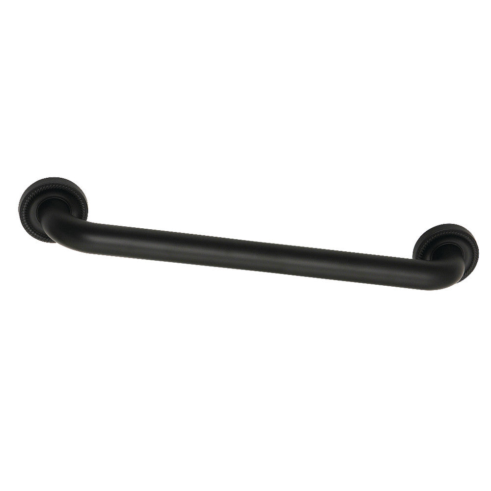 Camelon 18" Brass Decorative Grab Bar in Matte Black  