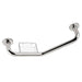Meridian 10" x 12" Angled Stainless Steel Grab Bar with Soap
