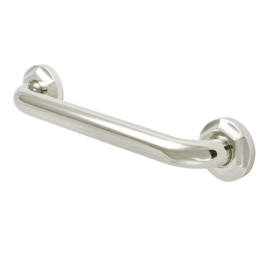 Metropolitan 12" Brass Decorative Grab Bar in Polished Nickel  