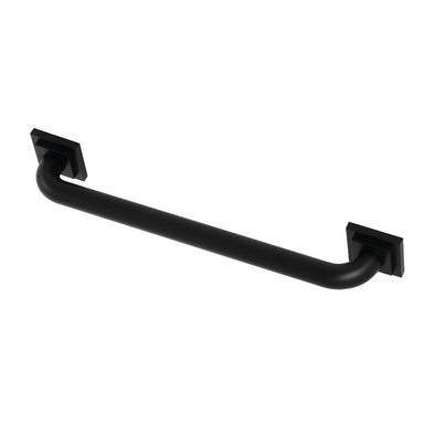 Claremont 18" Brass Decorative Grab Bar in Matte Black  