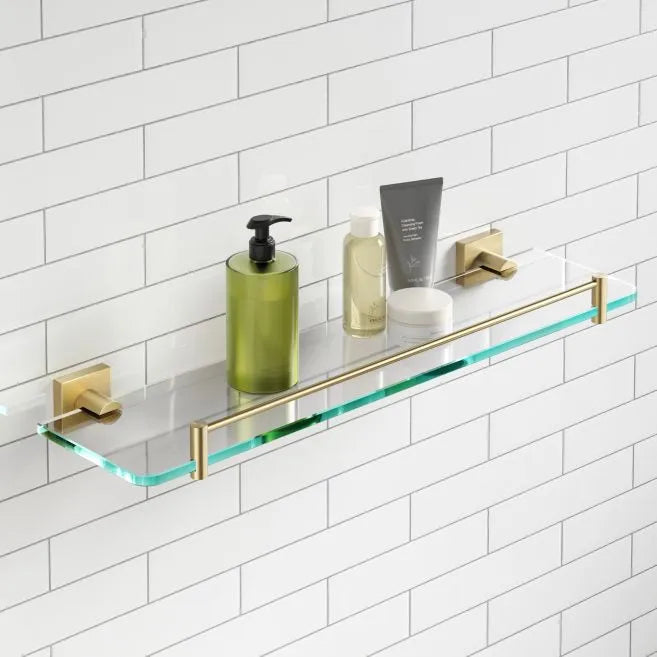 KRAUS Ventus Bathroom Shelf, Brushed Gold Finish