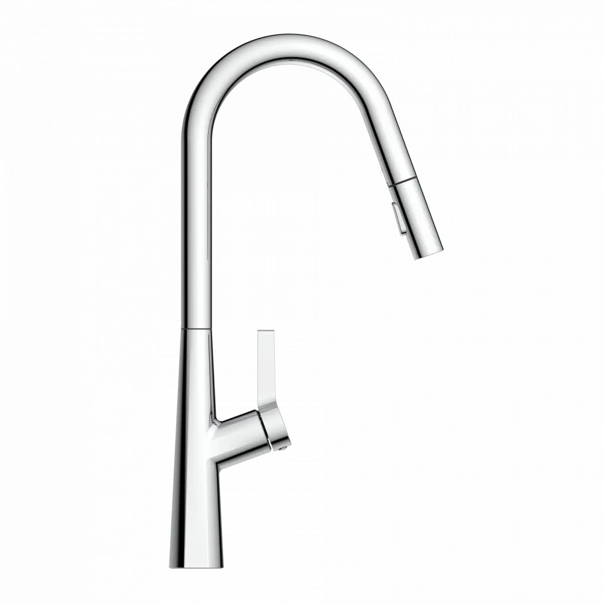 Wasserwerk Kitchen Faucet with Curved Spout Pull-Down Sprayer in Chrome