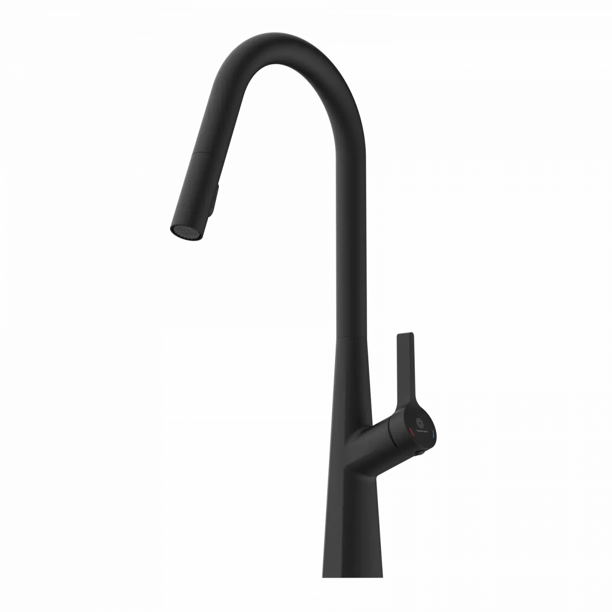 Wasserwerk Kitchen Faucet with Curved Spout in Matte Black