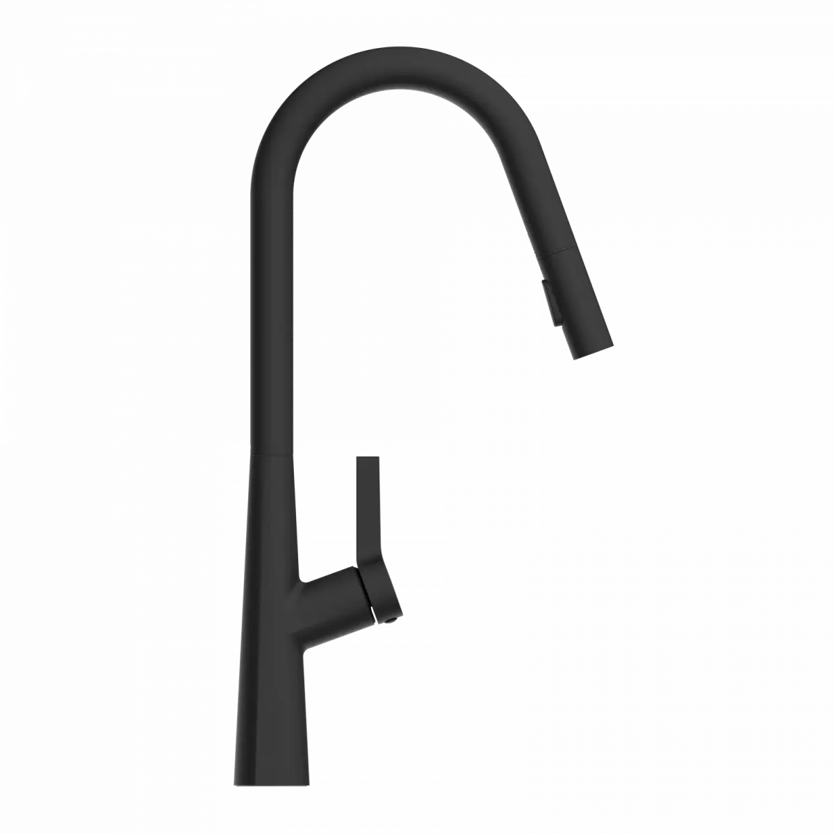 Wasserwerk Kitchen Faucet with Curved Spout in Matte Black