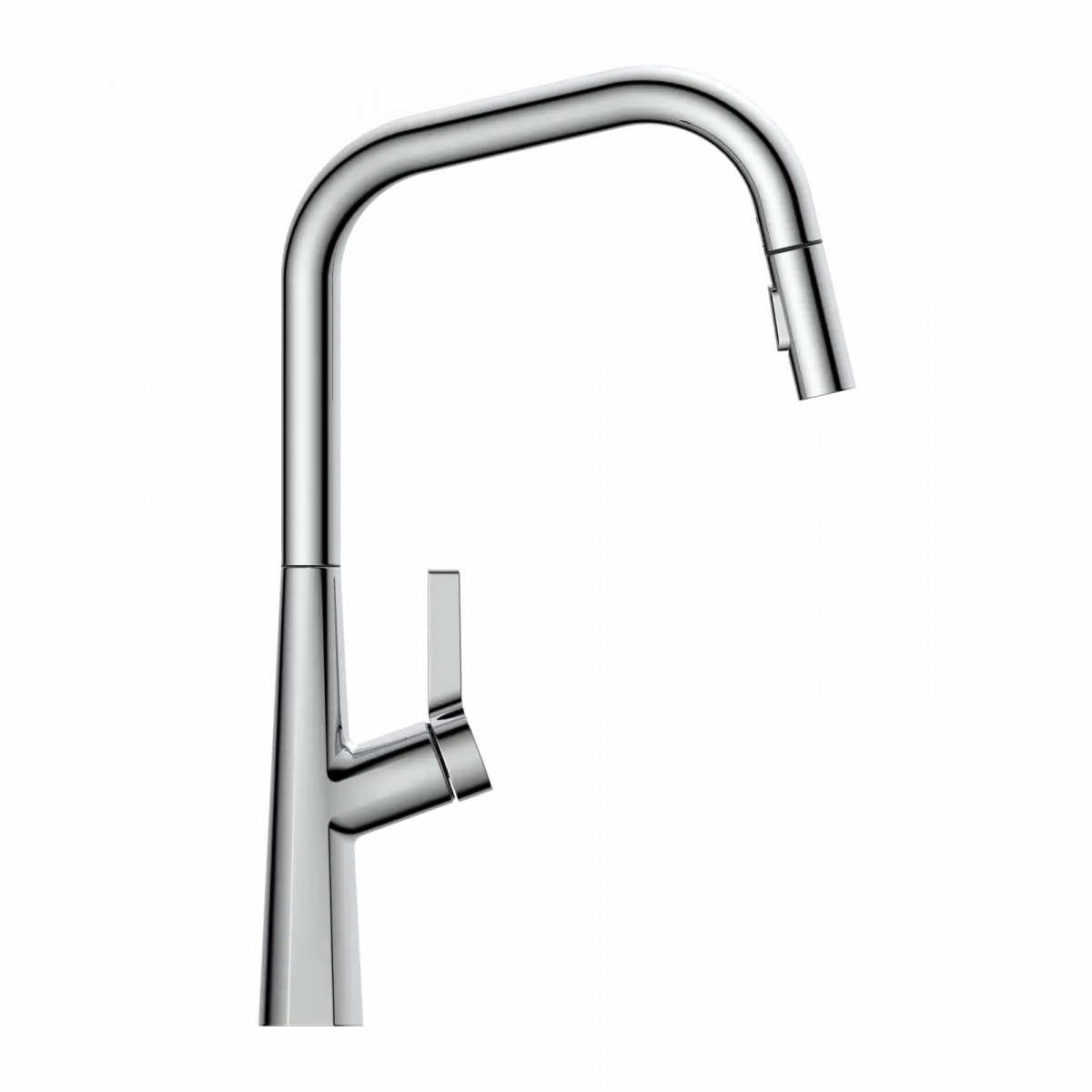 Wasserwerk Single Hole Pull Down Kitchen Faucet in Chrome