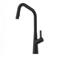 Wasserwerk Single Hole Pull Down Kitchen Faucet in Matte Black
