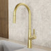 Wasserwerk Single Hole Pull Down Kitchen Faucet in Brushed Gold-DirectSinks