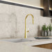 Wasserwerk Single Hole Pull Down Kitchen Faucet in Brushed Gold-DirectSinks