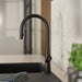 Wasserwerk Single Hole Pull Down Kitchen Faucet in Matte Black-DirectSinks