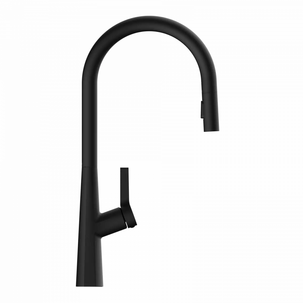 Wasserwerk Single Hole Pull Down Kitchen Faucet in Matte Black-DirectSinks