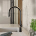 Wasserwerk Single Hole Pull Down Kitchen Faucet in Matte Graphite-DirectSinks
