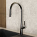 Wasserwerk Single Hole Pull Down Kitchen Faucet in Matte Graphite-DirectSinks