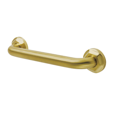 Metropolitan 12" Brass Decorative Grab Bar in Brushed Brass  
