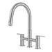 KRAUS Contemporary Bridge Kitchen Faucet with Spray-Head in Spot-Free Stainless-DirectSinks