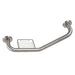 Meridian 10" x 12" Angled Stainless Steel Grab Bar with Soap