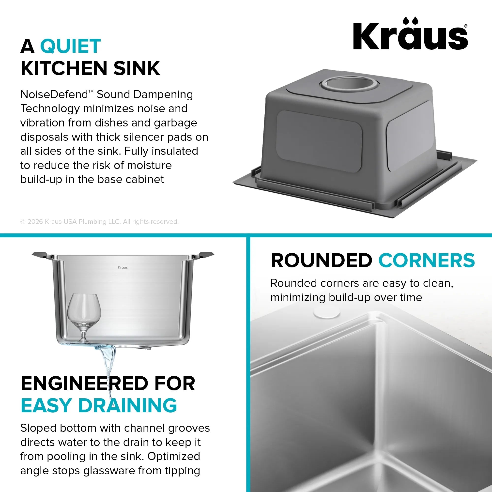 KRAUS Fairlane 15” Drop-In Workstation Single Bowl  Stainless Steel Bar Kitchen Sink with Accessories