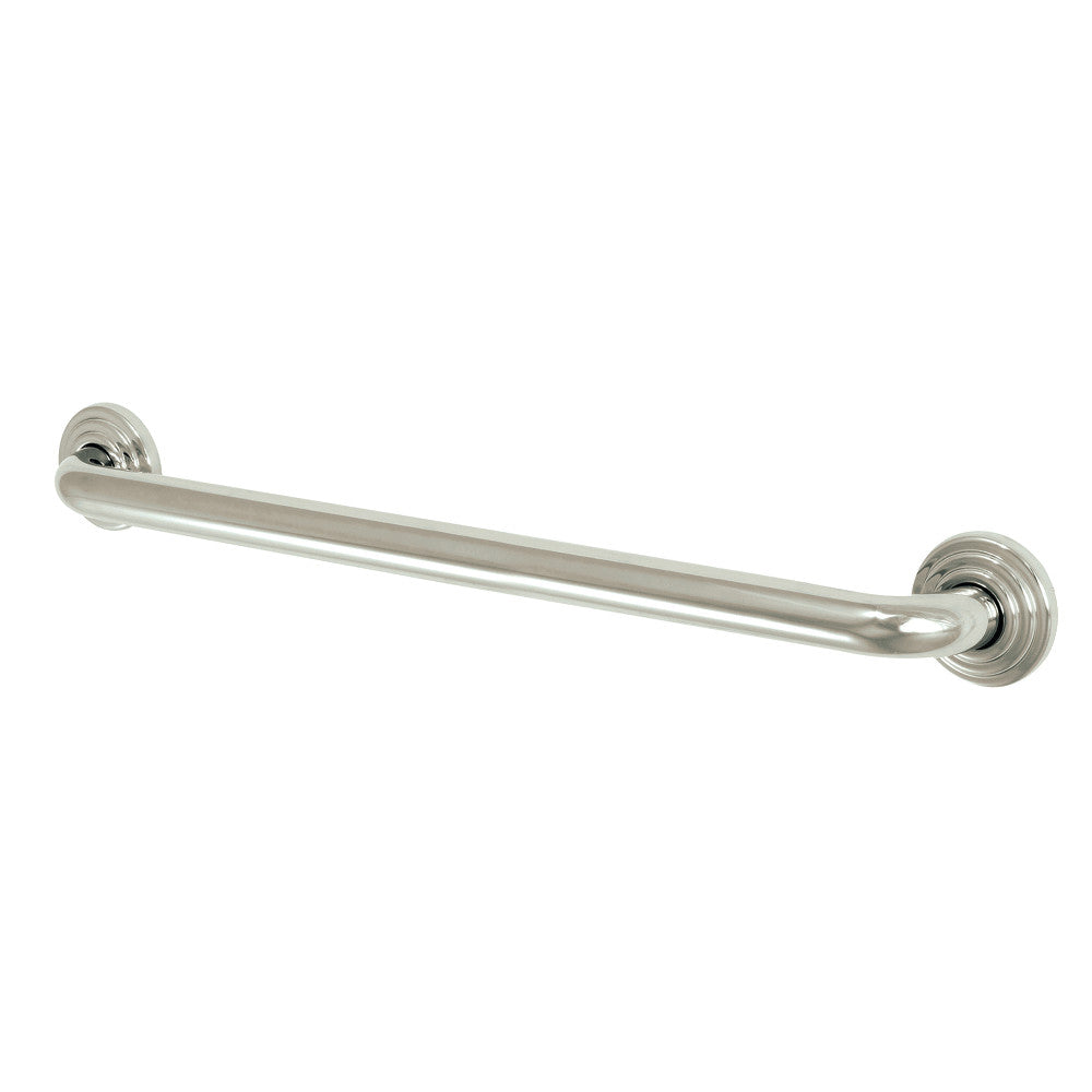 Restoration 24" Brass Decorative Grab Bar in Polished Nickel  